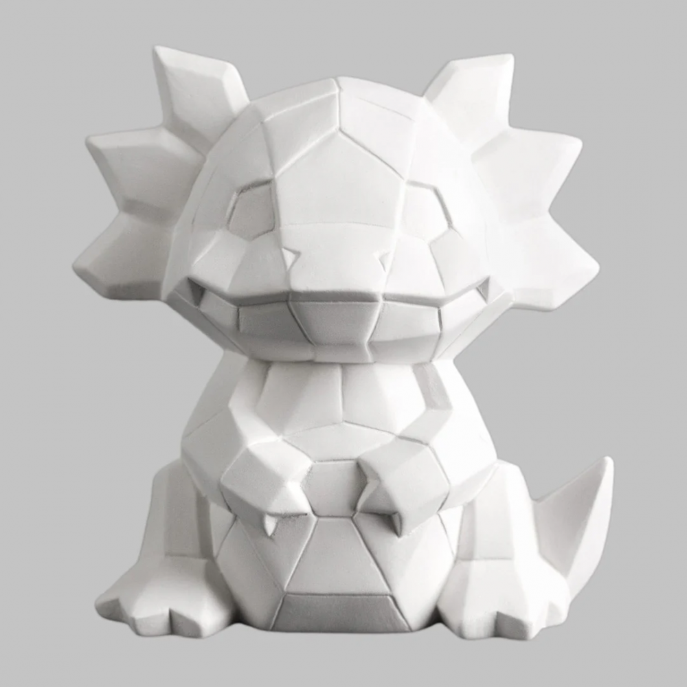 Ceramic Bisque Axoliti Facet-ini - Case of 6 Ceramic Bisque Axoliti Facet-ini - Case of 6